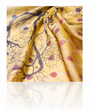 Палантин Женский SN-TREE.DOTS/GOLD